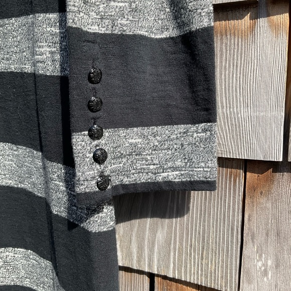 J.Crew Black and Gray Striped Dress - Picture 6 of 6